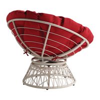 OSP Home Furnishings - Papasan Chair - Red - Alternate Views