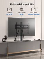 ErgoAV - Tabletop TV Stand+Swivel for 40 -75