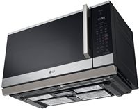 LG - 2.1 Cu. Ft. Over The Range Smart Microwave with Sensor Cooking and EasyClean - Printproof St... - Alternate Views