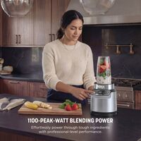 Ninja - Nutri-Blender Pro Personal Blender with Auto-iQ - Cloud Silver - Alternate Views