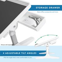 LapGear - Adjustable LapTop Bed Desk (Fits up to 15