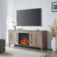 Camden&Wells - Chabot Log Fireplace TV Stand for Most TVs up to 65