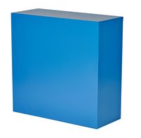OSP Home Furnishings - Metal Bookcase - Blue - Alternate Views