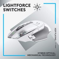 Logitech - G502 X LIGHTSPEED Wireless Gaming Mouse with HERO 25K Sensor - Wireless - White - Alternate Views