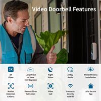 Arlo - Smart Wi-Fi Video Doorbell (2nd Generation) - Wired/Battery Operated with 2K Resolution - ... - Alternate Views