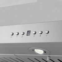 ZLINE - 36 inches - Externally Vented - Island Range Hood - Stainless steel - Alternate Views