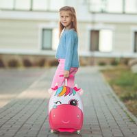 Costway - Kids Rolling Luggage 16