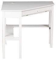 SEI Furniture - Corsica Corner Computer Desk - White - Alternate Views