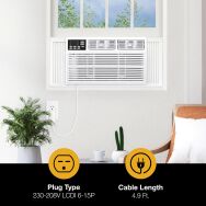 Whirlpool - 1,500 Sq. Ft. 24,000 BTU 230V Window Air Conditioner - White - Alternate Views