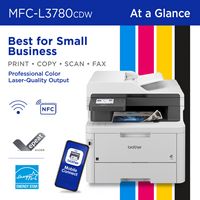 Brother - MFC-L3780CDW Wireless Digital Color All-in-One Printer with Laser Quality Output and Re... - Alternate Views