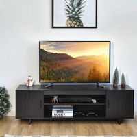 Modern TV Stand Media Entertainment Center for TV's up To 65'' w/Storage Cabinet - Alternate Views