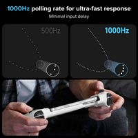 Zike - Z331 USB-C Mobile Gaming Controller for Android and iPhone 16/15 Series - White - Alternate Views