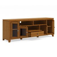 Simpli Home - Cosmopolitan SOLID WOOD 72 inch Wide Contemporary TV Media Stand in Light Golden Br... - Alternate Views