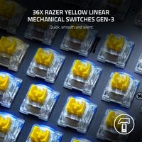 Razer - Mechanical Keyboard Switches (36x) - Linear - Yellow - Alternate Views