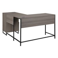 OSP Home Furnishings - Hagney Lane L-Shape Desk - Farm Oak - Alternate Views