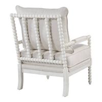 OSP Home Furnishings - Kaylee Spindle Chair - White Linen - Alternate Views