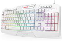 REDRAGON - S101W-1 Wired RGB Backlit Gaming Keyboard with Multimedia Keys Wrist Rest and Red Back... - Alternate Views