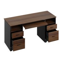 Bestier - 59-Inch Computer Gaming Desk with Four Drawers Executive Office Desk with File Drawer -... - Alternate Views