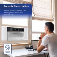 Friedrich - Chill Premier 12,000 BTU Window Air Conditioner with Remote Control Wi-Fi Enabled 550... - Alternate Views