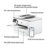 HP - OfficeJet Pro 9730e Wireless AI-Enabled Wide Format AiO Inkjet Printer w/ 3 Mos. Instant Ink... - Alternate Views