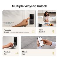 Smart Lock C210 WiFi Replacement Deadbolt Unlock with eufy App, Keypad, Smart Devices - Black - Alternate Views