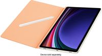 Samsung - Galaxy Tab S9/S9 FE Smart Book Cover - Orange - Alternate Views