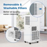 Costway 8000 BTU Portable Air Conditioner Cools up to 250 sq.ft 3 in 1 Air Cooler with Fan & Dehu... - Alternate Views