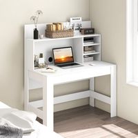 Costway - Modern Computer Desk - White - Alternate Views