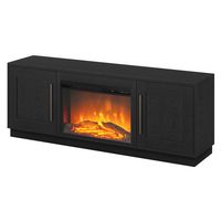 Camden&Wells - Cove Log Fireplace TV Stand for Most TVs up to 75