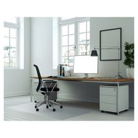 Floortex - Executive XXL Rectangular Polycarbonate Chair Mat for Hard Floor 48 x 118 inches - Clear - Alternate Views