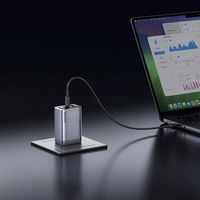 Anker - Prime Charger (100W, 3 Ports, GaN) - Silver - Alternate Views