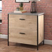 Sauder - Market Commons 2-Drawer Lateral File Cabinet - Prime Oak - Alternate Views
