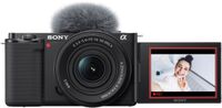 Sony - Alpha ZVE10: APS-C Content Creators’ Camera - Black - Alternate Views