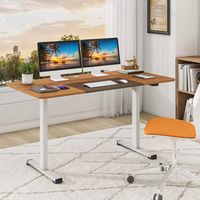 Costway - Adjustable Standing Desk with Electronic Controls - 55