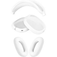 SaharaCase - Silicone Combo Kit Case for Apple AirPods Max Headphones - White - Alternate Views