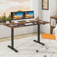 Costway - Adjustable Standing Desk with Electronic Controls - 55