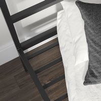 Sauder - Cannery Bridge Twin Metal Platform Bed w/Headboard - Black - Alternate Views