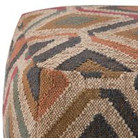 Simpli Home - Johanna Square Pouf - Kilim Patterned - Alternate Views