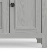 Simpli Home - Amherst 72 inch Solid Wood TV Media Stand in Fog Grey - Fog Grey - Alternate Views