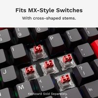 Glorious - GPBT Gradient Universal Keycap Set Compatible with Most 100% 85% 80% TKL 60% Compact 7... - Alternate Views