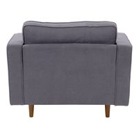 CorLiving - Mulberry Fabric Upholstered Modern Accent Chair - Gray - Alternate Views