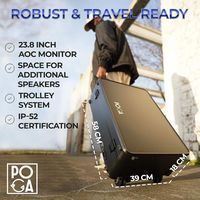 POGA - LUX PlayStation 5 Premium Portable Console Travel Case w/ Trolley and 23