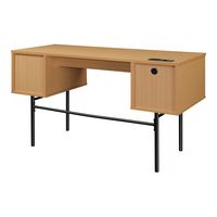 OSP Home Furnishings - Denmark Executive Desk - Natural - Alternate Views