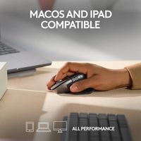 Logitech - MX Master 3S for Mac Bluetooth Laser Mouse with Ultrafast Scrolling - Wireless - Space... - Alternate Views