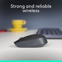 Logitech - M170 Wireless Compact Optical Ambidextrous Mouse - Wireless - Black - Alternate Views
