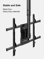 ErgoAV - 43″-75″ Ceiling Mounts for TVs - Black - Alternate Views