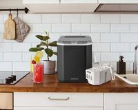 Insignia™ - 16 lb. Portable Icemaker with Ice Scoop and Scoop Holder - Black - Alternate Views