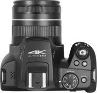 Minolta - MNB10Z 64.0 Megapixel 4K Bridge Camera with 10x Optical Zoom Lens - Black - Alternate Views