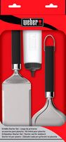 Weber - Griddle 3 Piece Starter Set - Silver - Alternate Views