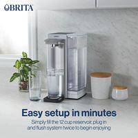 Hamilton Beach - Brita Hub Instant Powerful Countertop Water Filtration System - White - Alternate Views